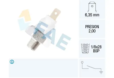 Descuento Interruptor de control de la presión de aceite FAE 12_940